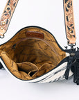 American Darling ADBGS192CA Messenger Saddle Blanket Genuine Leather Women Bag Western Handbag Purse