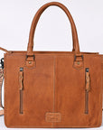 American Darling Briefcase Hand Tooled Saddle Blanket Genuine Leather women bag western handbag purse