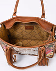 American Darling Briefcase Hand Tooled Saddle Blanket Genuine Leather women bag western handbag purse