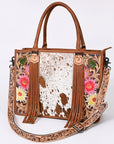 American Darling Briefcase Hand Tooled Saddle Blanket Genuine Leather women bag western handbag purse