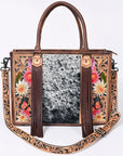 American Darling Briefcase Hand Tooled Saddle Blanket Genuine Leather women bag western handbag purse