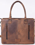 American Darling Briefcase Hand Tooled Saddle Blanket Genuine Leather women bag western handbag purse