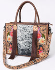 American Darling Briefcase Hand Tooled Saddle Blanket Genuine Leather women bag western handbag purse
