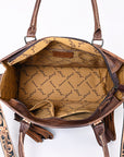 American Darling Briefcase Hand Tooled Saddle Blanket Genuine Leather women bag western handbag purse