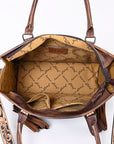 American Darling Briefcase Hand Tooled Saddle Blanket Genuine Leather women bag western handbag purse