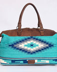 American Darling Duffel Saddle Blanket Genuine Leather Women Bag Western Handbag Purse