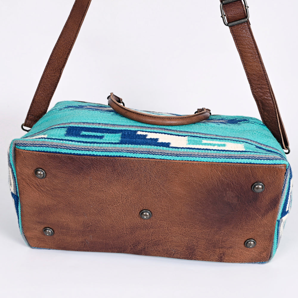 American Darling Duffel Saddle Blanket Genuine Leather Women Bag Western Handbag Purse