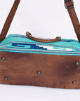 American Darling Duffel Saddle Blanket Genuine Leather Women Bag Western Handbag Purse