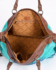 American Darling Duffel Saddle Blanket Genuine Leather Women Bag Western Handbag Purse