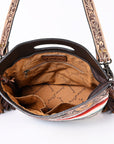 American Darling Clutch Hand Tooled Saddle Blanket Fabric Genuine Leather Western Women Bag Handbag Purse | Purses for Cute