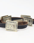 Full Grain Genuine American Leather Belt Men and Women Bling