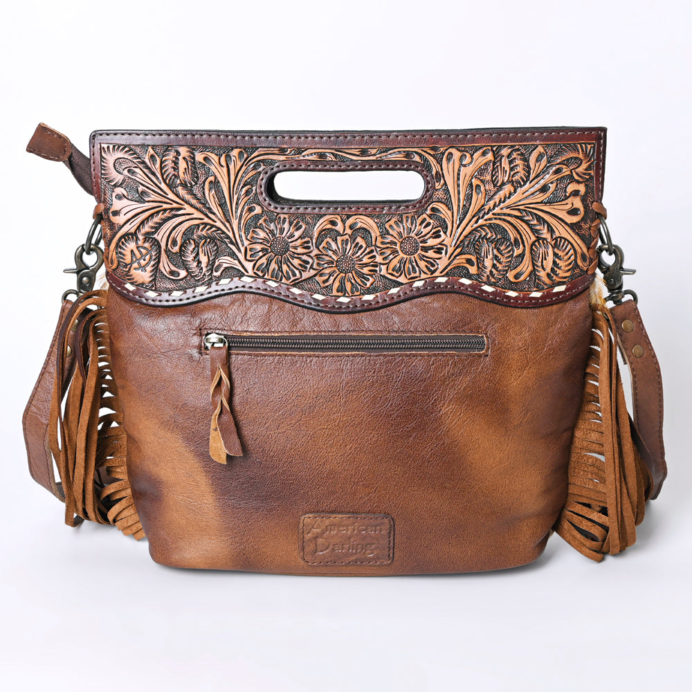 American Darling Clutch Hand Tooled Saddle Blanket Fabric Genuine Leather Western Women Bag Handbag Purse | Purses for Cute