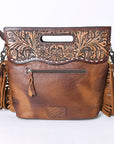 American Darling Clutch Hand Tooled Saddle Blanket Fabric Genuine Leather Western Women Bag Handbag Purse | Purses for Cute