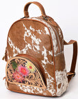 American Darling Hand Tooled Hair On Genuine Leather Women Bag Western Handbag Purse