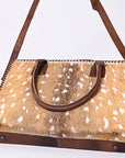 American Darling Briefcase Hair-On Genuine Leather Women Bag Western Handbag Purse