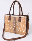 American Darling Briefcase Hair-On Genuine Leather Women Bag Western Handbag Purse