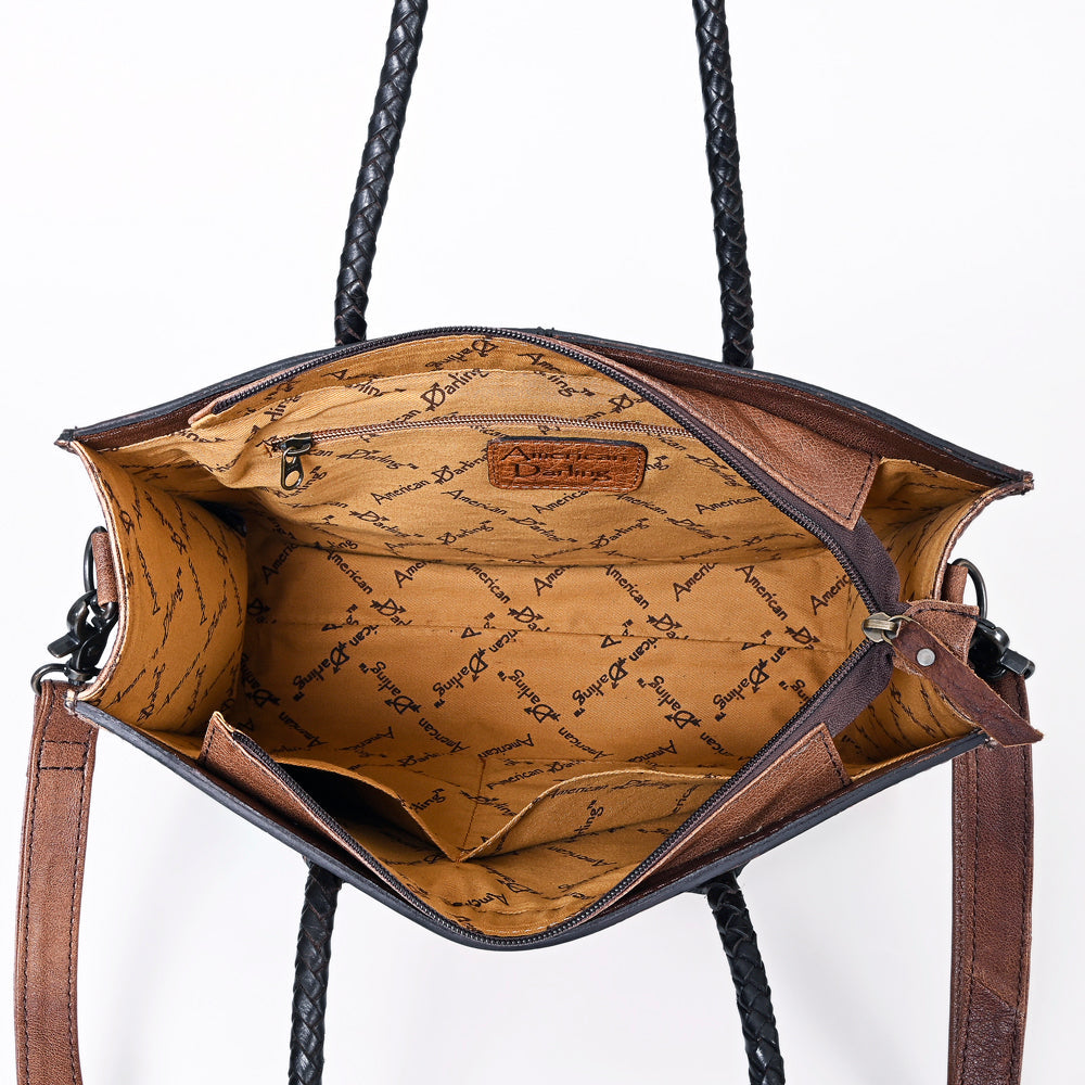 American Darling Tote Hand Tooled Genuine Leather women bag western handbag purse