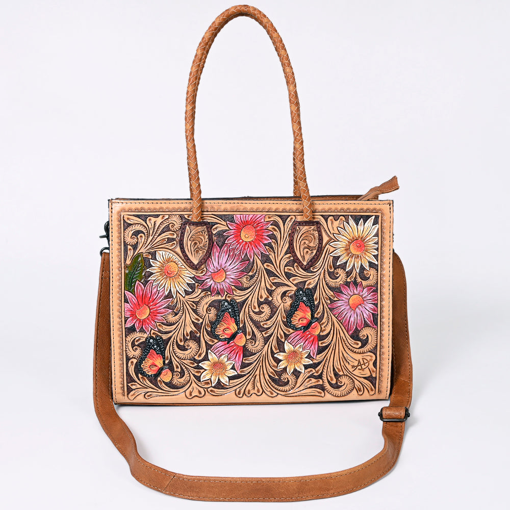 American Darling Tote Hand Tooled Genuine Leather women bag western handbag purse