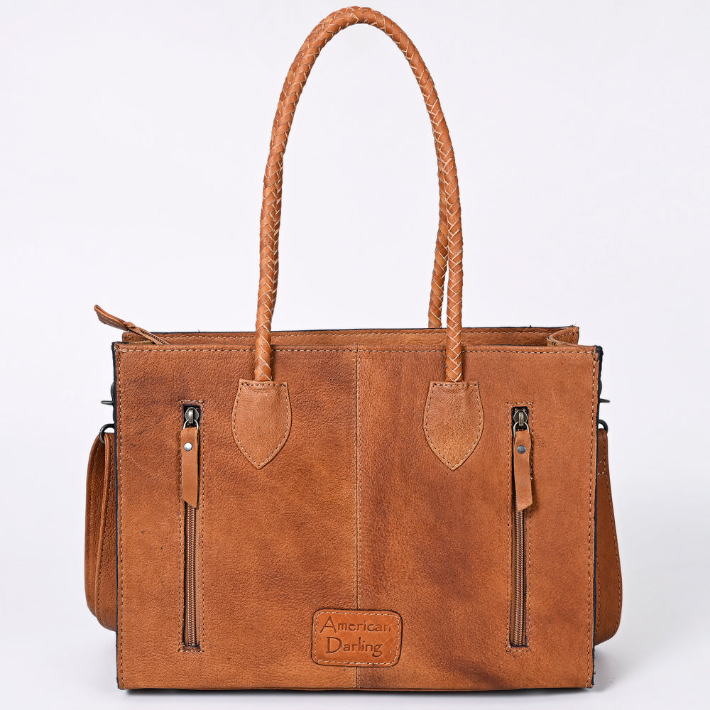American Darling Tote Hand Tooled Genuine Leather women bag western handbag purse