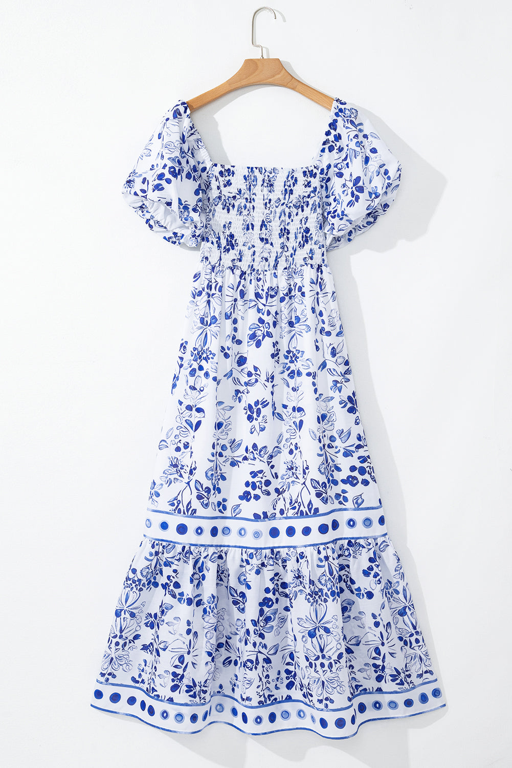 Lea Floral Square Neck Maxi Dress
