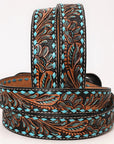 HILASON Western Genuine Leather Belt for Men Women Cowboy Cowgirl Handmade Unisex Full Grain Heavy Duty Floral Tooled Belt