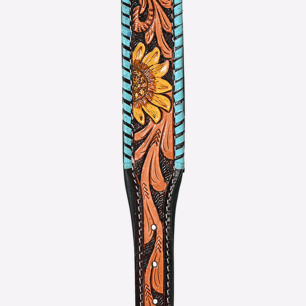 HILASON Western Genuine Leather Heavy Duty Hand Painted Dog Collar