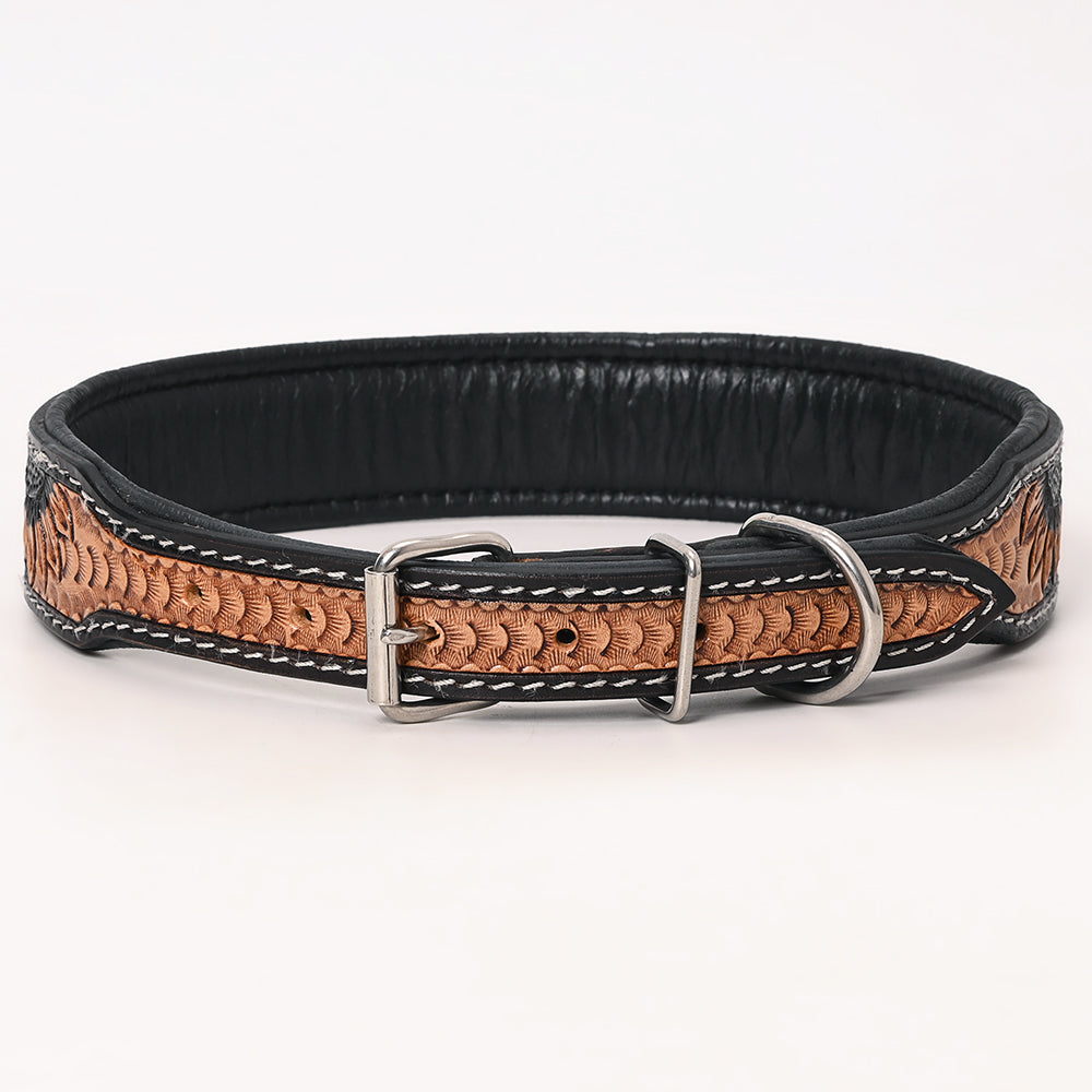 HILASON Western Genuine Leather Heavy Duty Hand Painted Dog Collar