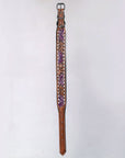 HILASON Western Genuine Leather Heavy Duty Hand Painted Dog Collar
