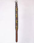 HILASON Western Genuine Leather Heavy Duty Hand Painted Dog Collar