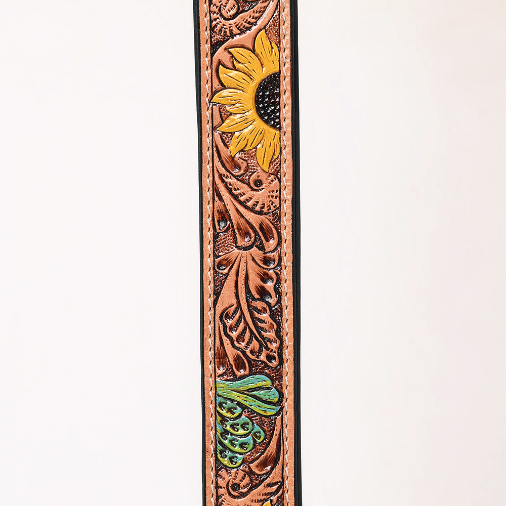 HILASON Western Genuine Leather Heavy Duty Hand Painted Dog Collar