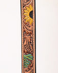 HILASON Western Genuine Leather Heavy Duty Hand Painted Dog Collar