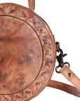 Never Mind Nmbgm136C Canteen Vintage Handmade Genuine Cowhide Leather Women Bag Western Handbag Purse