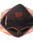 Never Mind Nmbgm137B Toiletry Vintage Handmade Genuine Cowhide Leather Women Bag Western Handbag Purse