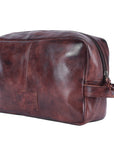 Never Mind Nmbgm137C Toiletry Vintage Handmade Genuine Cowhide Leather Women Bag Western Handbag Purse