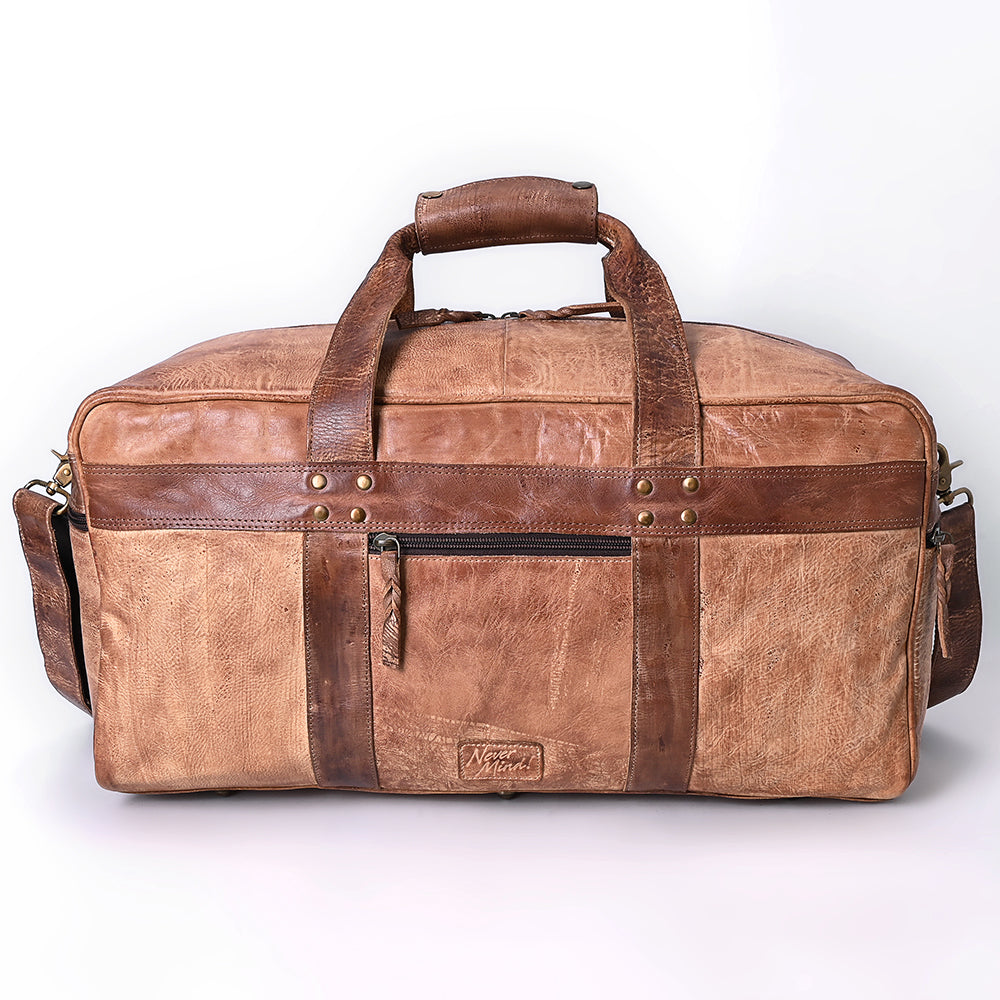 Never Mind Duffel Genuine Leather Women Bag Western Handbag Purse