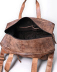 Never Mind Duffel Genuine Leather Women Bag Western Handbag Purse