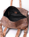 Never Mind Duffel Genuine Leather Women Bag Western Handbag Purse
