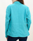 ADBZ036 Genuine leather Hand tooled hand carved Women Blazer dress jacket ladies Girl