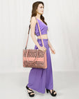 American Darling ADBGZ762B Hand Tooled Genuine Leather Women Bag Western Handbag Purse
