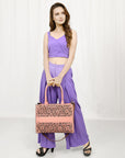 American Darling ADBGZ762B Hand Tooled Genuine Leather Women Bag Western Handbag Purse