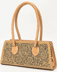 American Darling Hand Tooled Genuine Leather Women Bag Western Handbag Purse