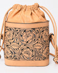 American Darling ADBGZ765A Hand Tooled Genuine Leather Women Bag Western Handbag Purse