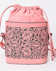 American Darling ADBGZ765B Hand Tooled Genuine Leather Women Bag Western Handbag Purse
