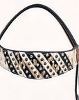 HILASON Western Horse Headstall Breast Collar Hairon Leather Tan