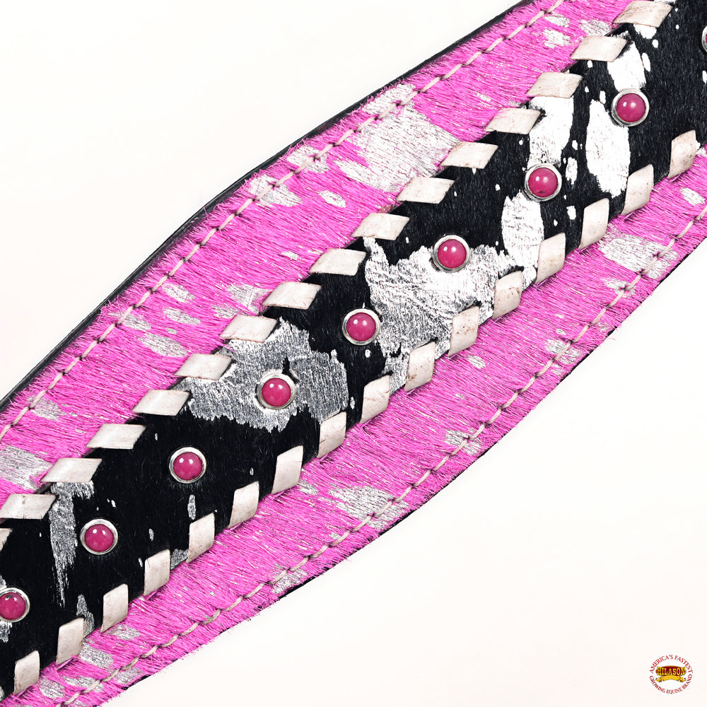 HILASON W. H. Headstall Breast Collar Hairon Leather Tan – Hilason