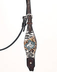 HILASON Western Horse Headstall Breast Collar Leather Brown