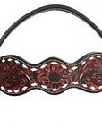 HILASON Western Horse Headstall Breast Collar Leather Brown