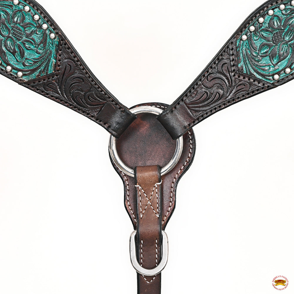 HILASON W. H. Headstall Breast Collar Leather Brown – Hilason