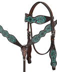 HILASON W. H. Headstall Breast Collar Leather Brown – Hilason