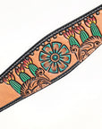 HILASON Western Horse Headstall Breast Collar Leather Tan